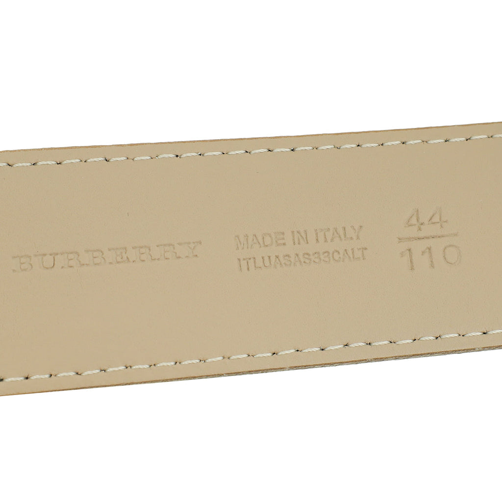 Burberry Beige Multicolor Nova Check Belt 44