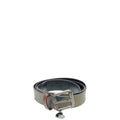 Burberry Smoke Brown Nova Check Heart Charm Belt 36