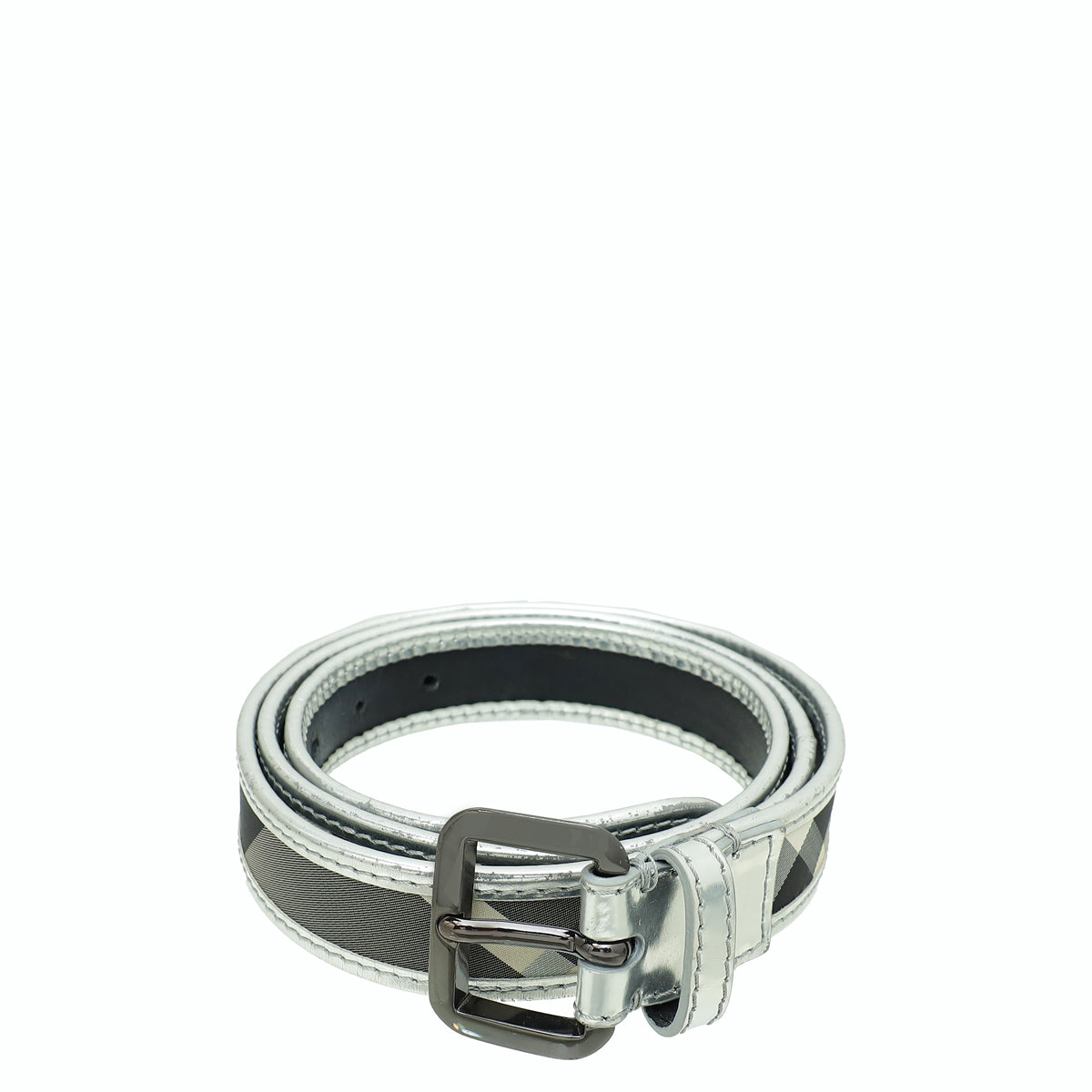 Burberry Multicolor Smoke Check Belt 44