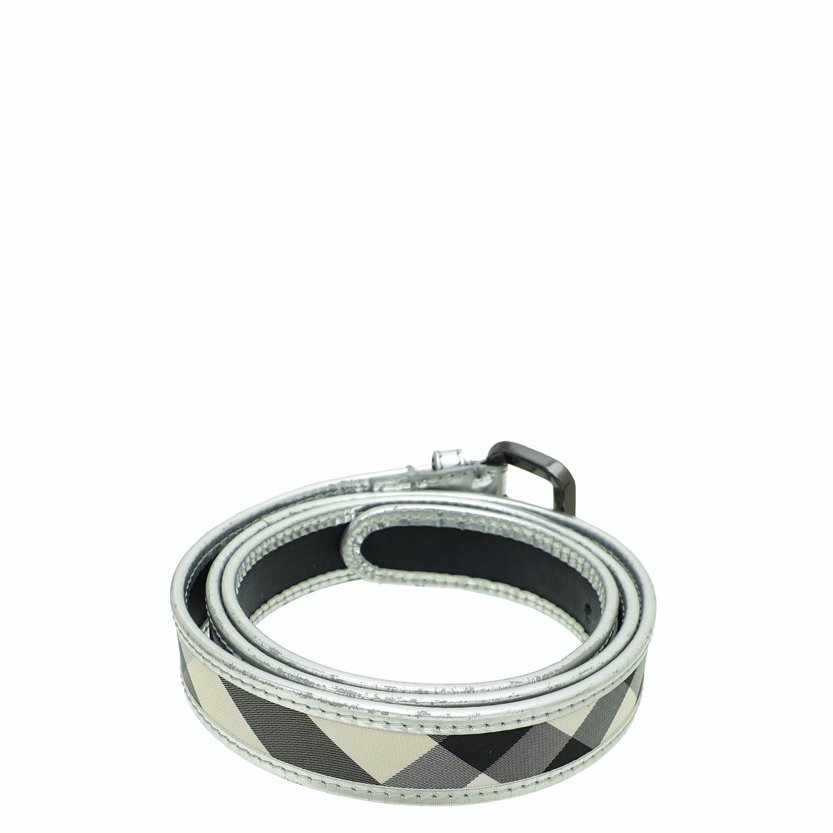 Burberry Multicolor Smoke Check Belt 44