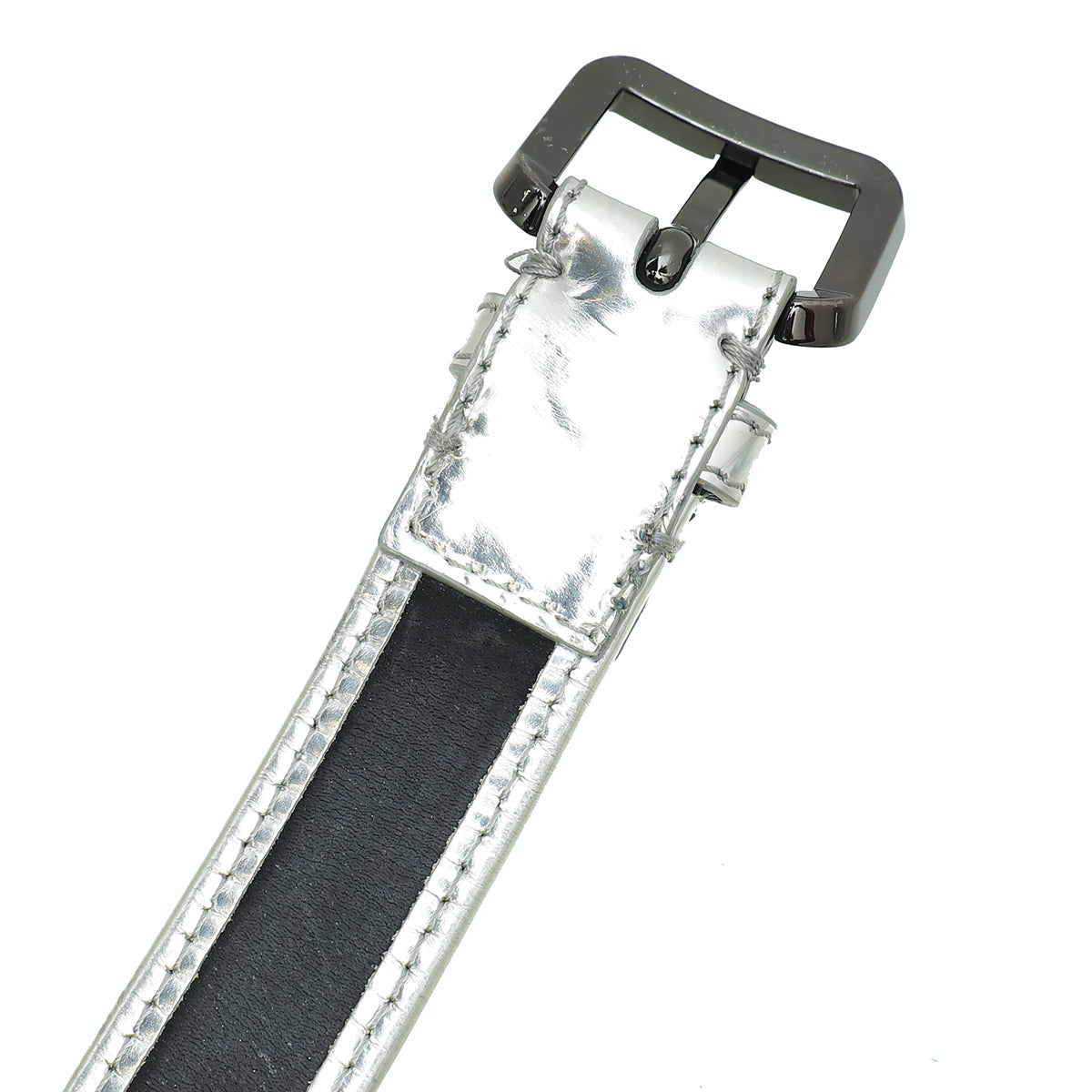 Burberry Multicolor Smoke Check Belt 44