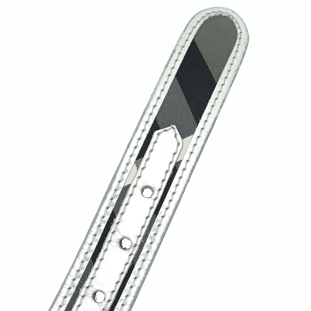 Burberry Multicolor Smoke Check Belt 44