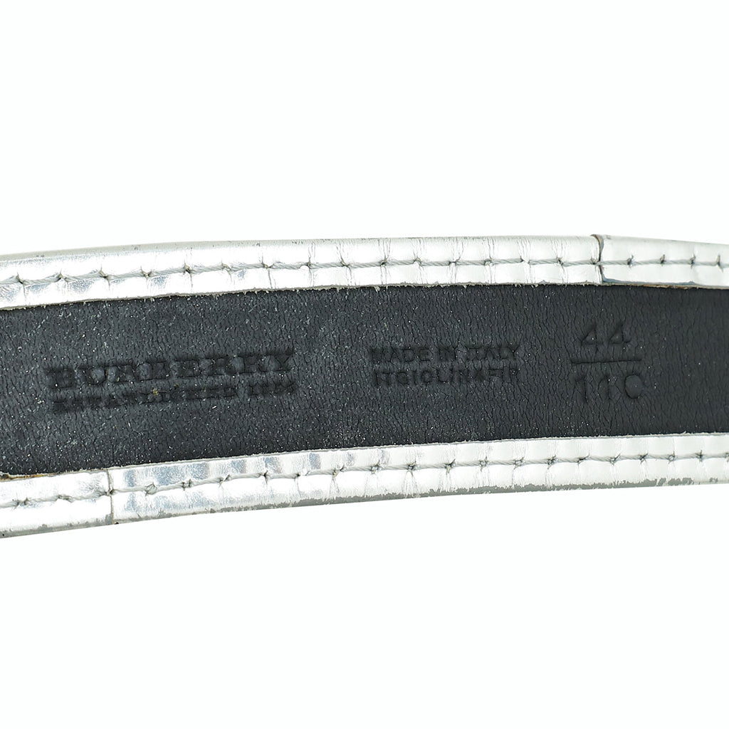 Burberry Multicolor Smoke Check Belt 44