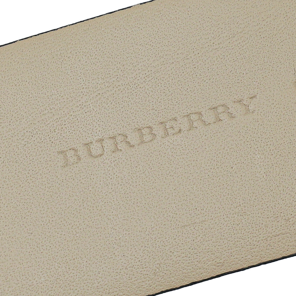 Burberry Bicolor Haymarket 40mm Belt 34