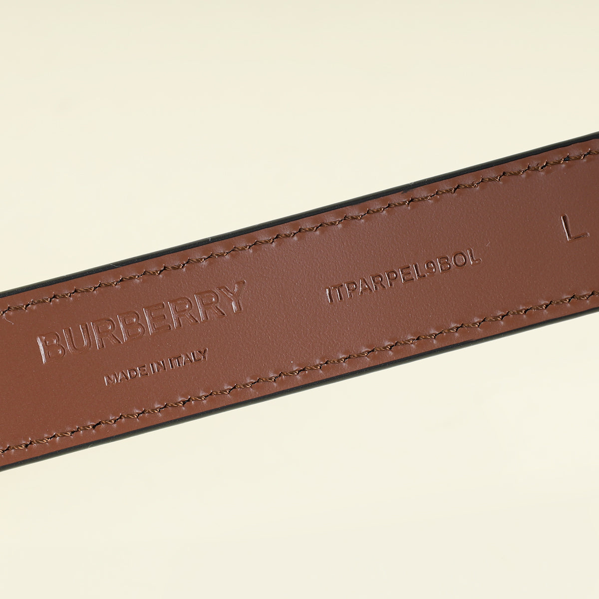Burberry Bicolor Reversible TB Buckle Belt
