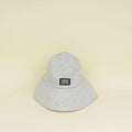 Burberry Light Grey Logo Applique Cotton Bucket Hat