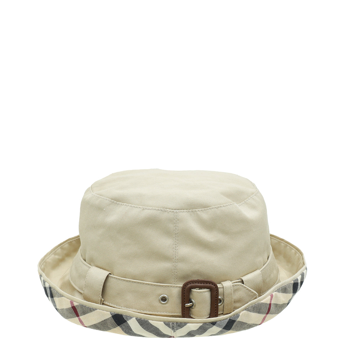 Burberry Beige Buckle Bucket Hat