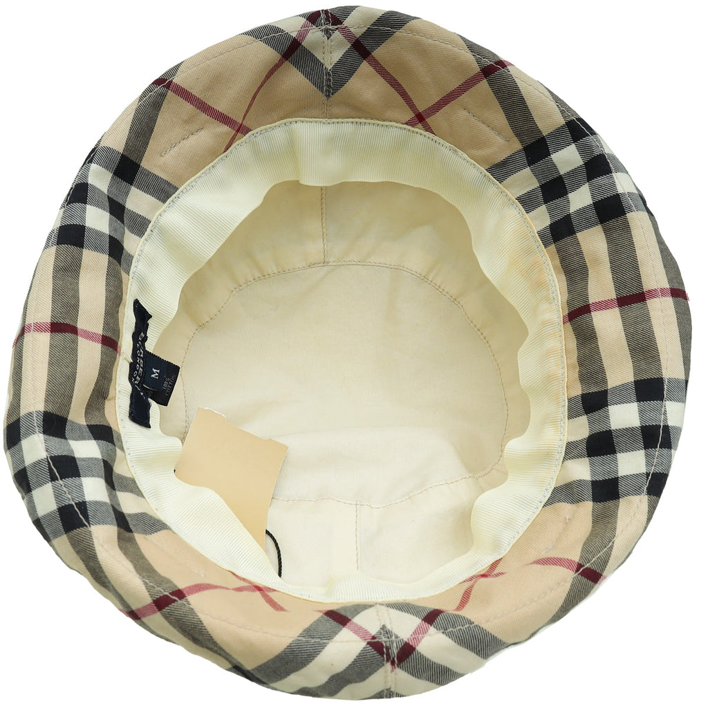 Burberry Beige Buckle Bucket Hat