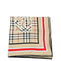 Burberry Archive Beige Logo Check Print Silk Scarf