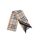 Burberry Tan Vintage Check Skinny Silk Twilly