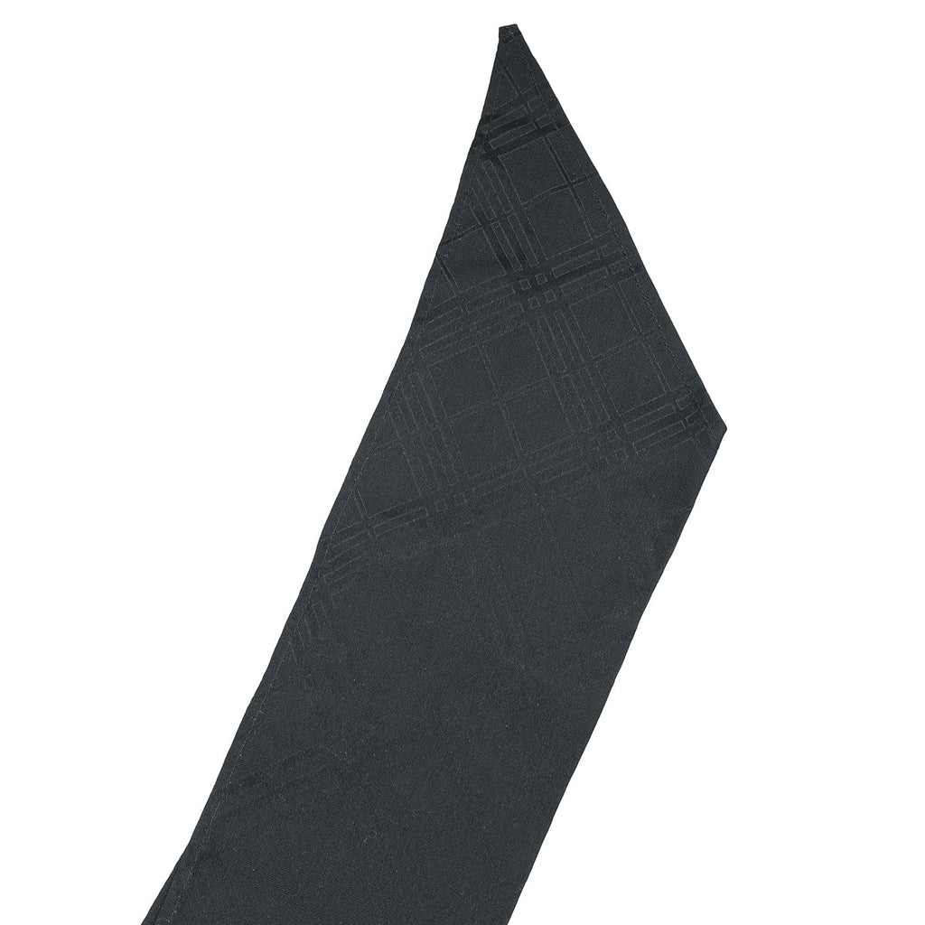 Burberry Black Checked Pointed-Tip Scarf