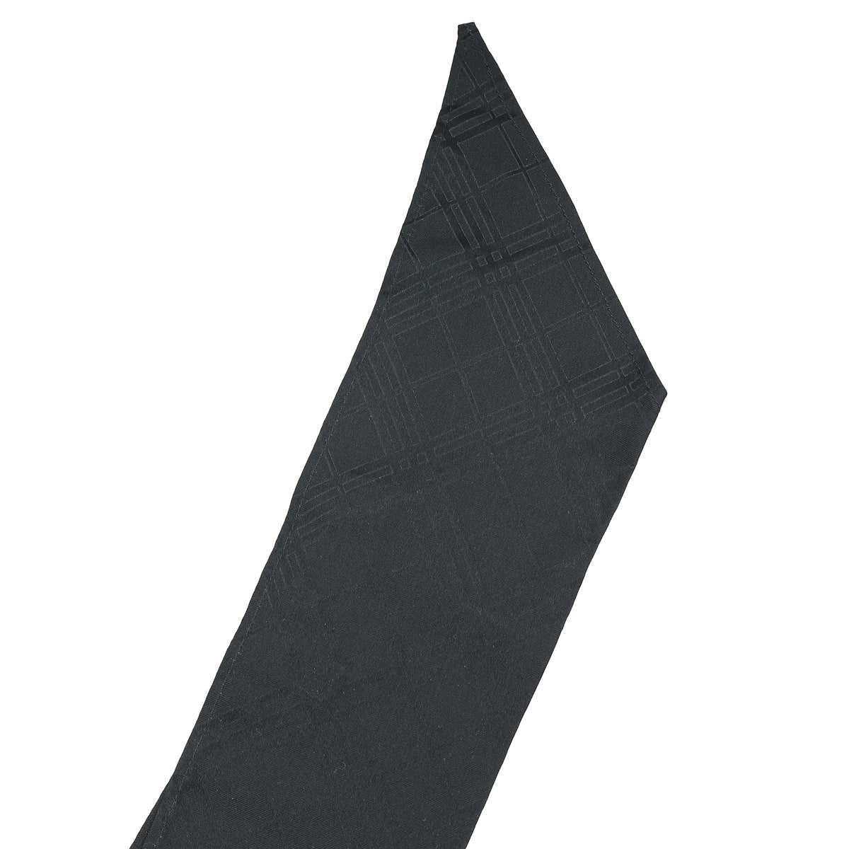 Burberry Black Checked Pointed-Tip Scarf