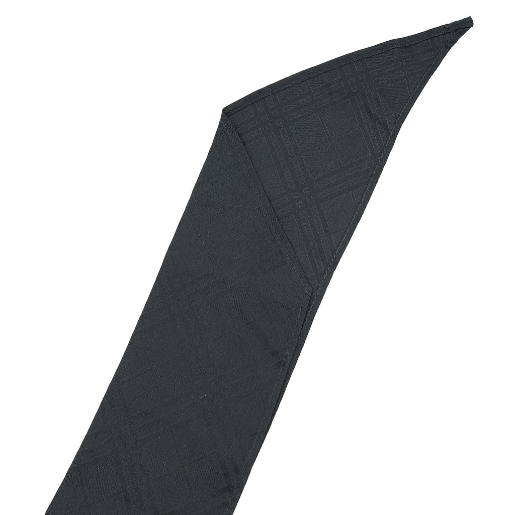 Burberry Black Checked Pointed-Tip Scarf