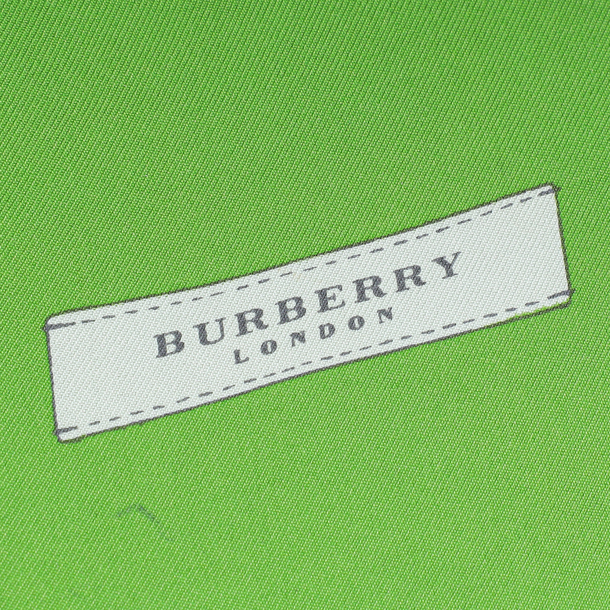 Burberry Green Nova Check Silk Scarf