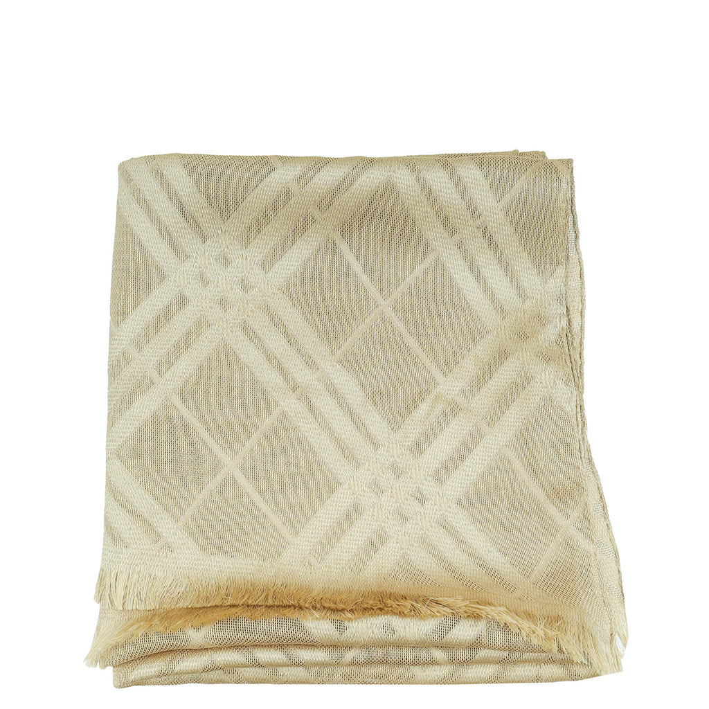 Burberry Champagne Silk Scarf