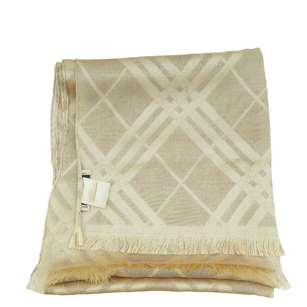 Burberry Champagne Silk Scarf