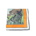 Burberry Multicolor Monkey Print Silk Scarf