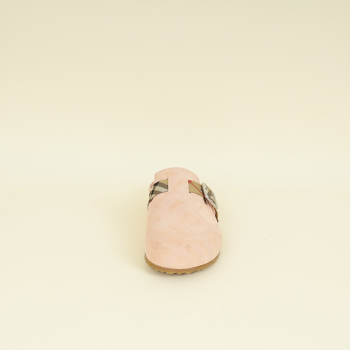 Burberry Bicolor Check Urchin Clogs 40