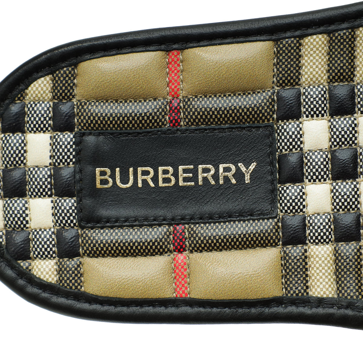 Burberry Archive Beige Quilted Alixa Flat Slide Sandals 36