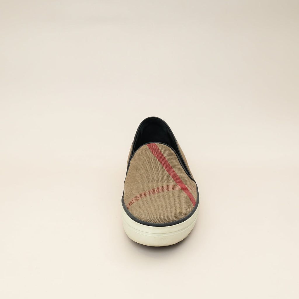 Burberry Multicolor Novacheck Gauden Slip On Sneakers 36