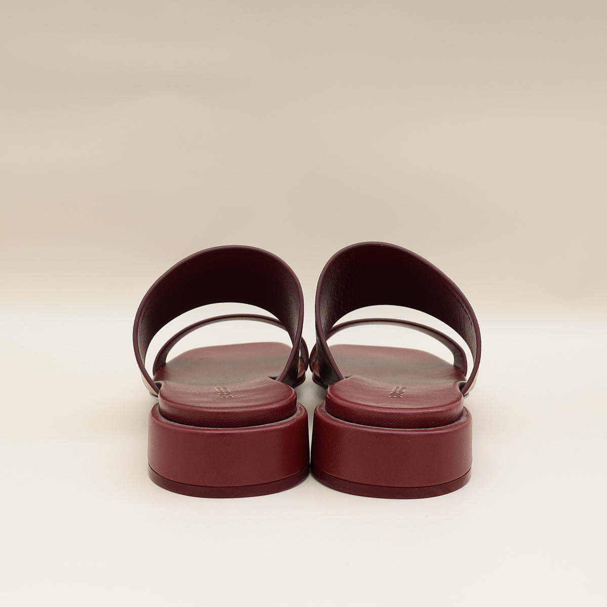 Burberry Dark Maroon Myla Sandals 37.5