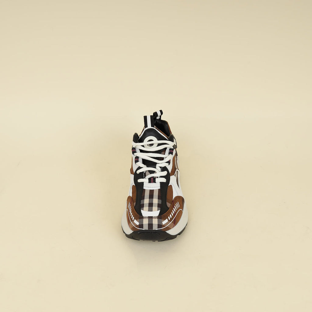 Burberry Dark Brich Brown Vintage Check Sean Sneakers 37