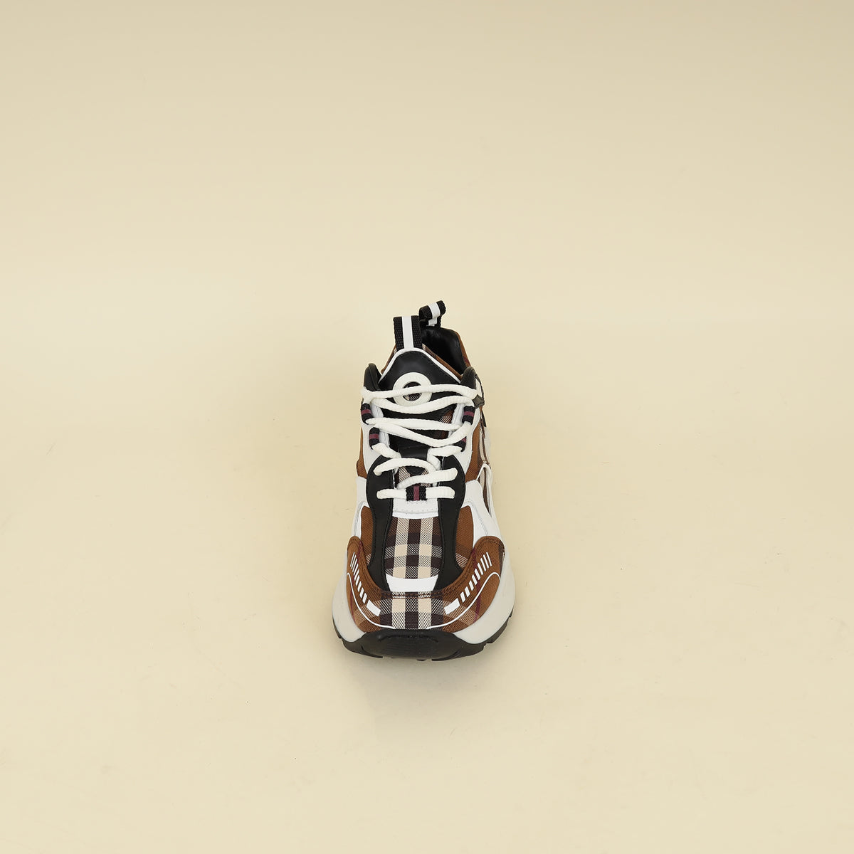Burberry Dark Brich Brown Vintage Check Sean Sneakers 37