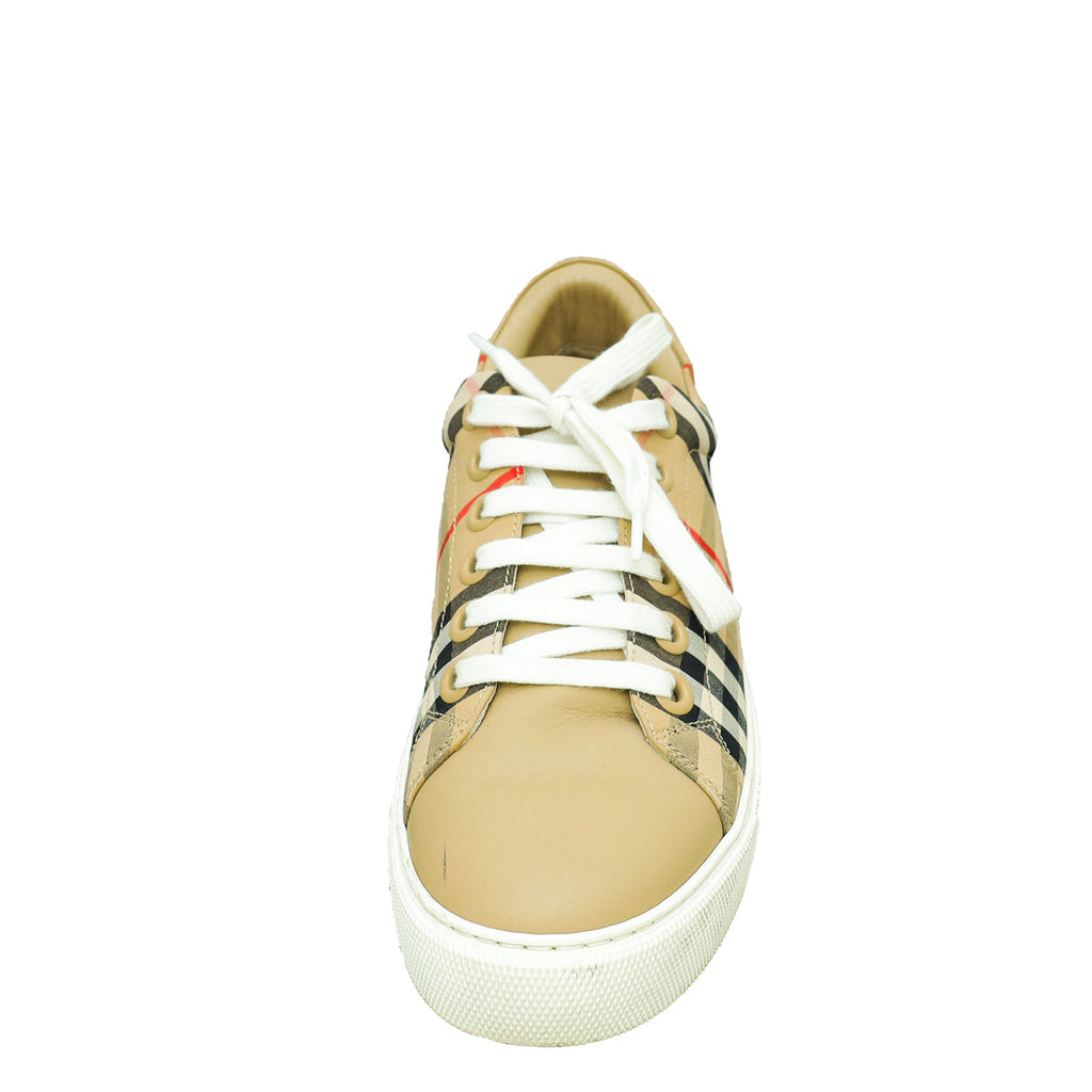 Burberry Beige Albridge Sneakers 37