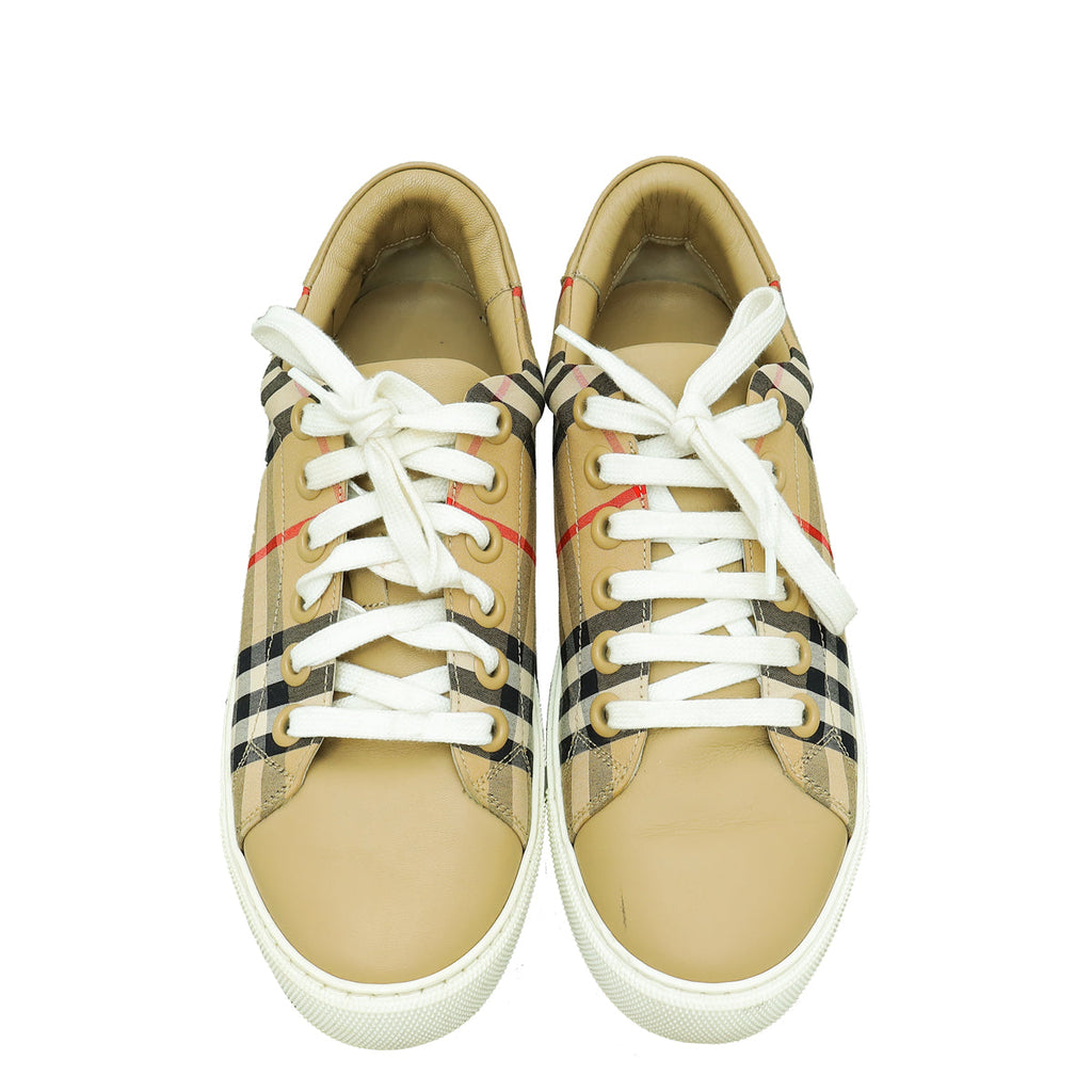 Burberry Beige Albridge Sneakers 37