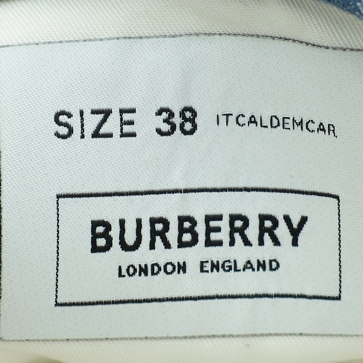 Burberry Blue Denim TB Monogram Jack Sneakers 38
