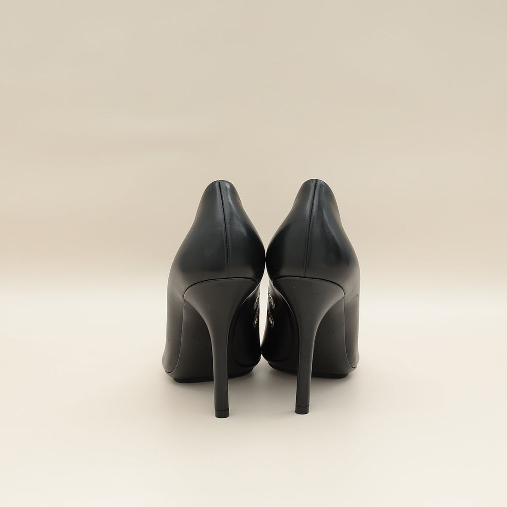 Burberry Black Aubri Pumps 39