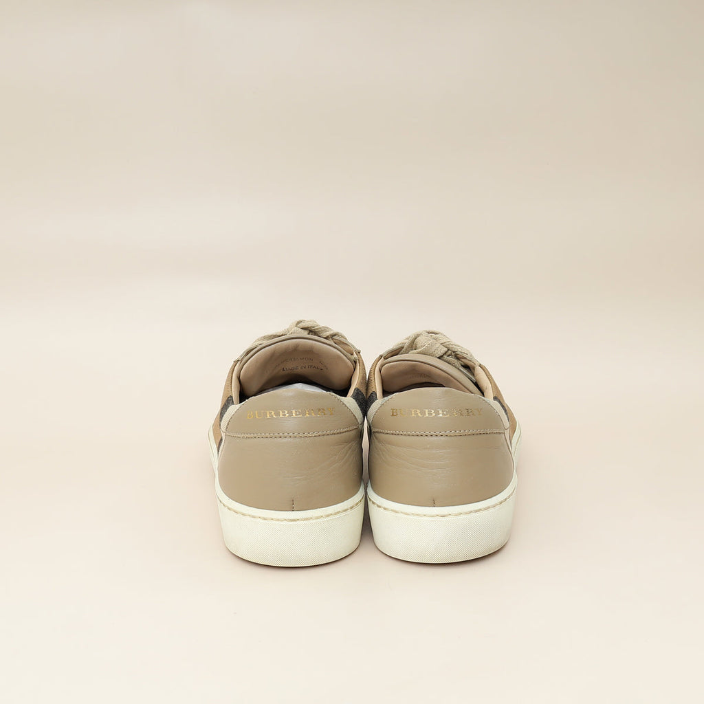Burberry Nude Beige Salmond Sneakers 40