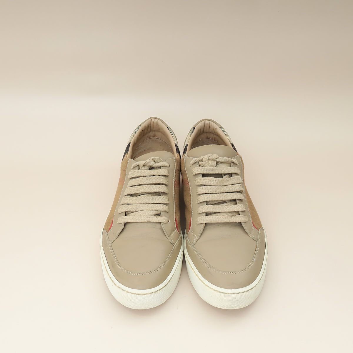 Burberry Nude Beige Salmond Sneakers 40