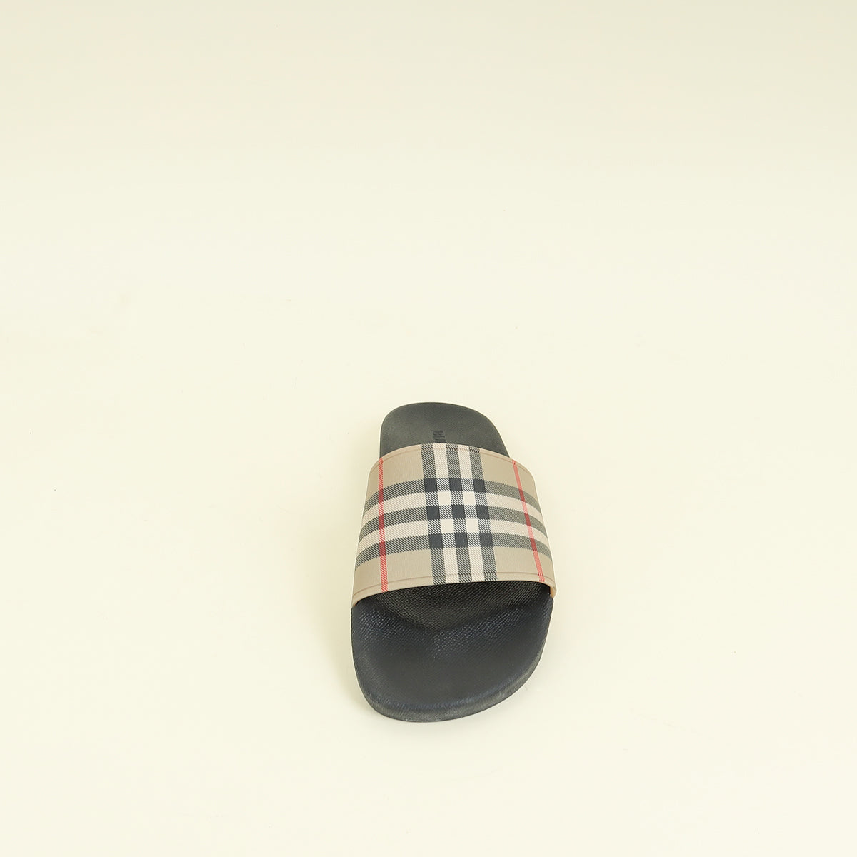 Burberry Archive Beige Vintage Check Furley Slides 44