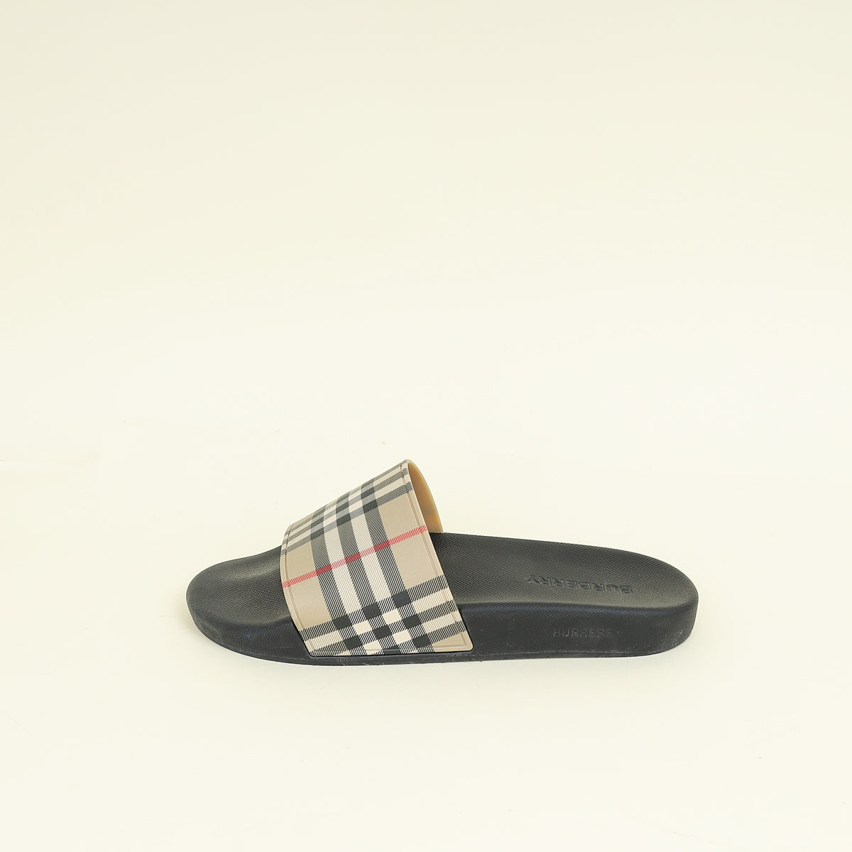 Burberry Archive Beige Vintage Check Furley Slides 44