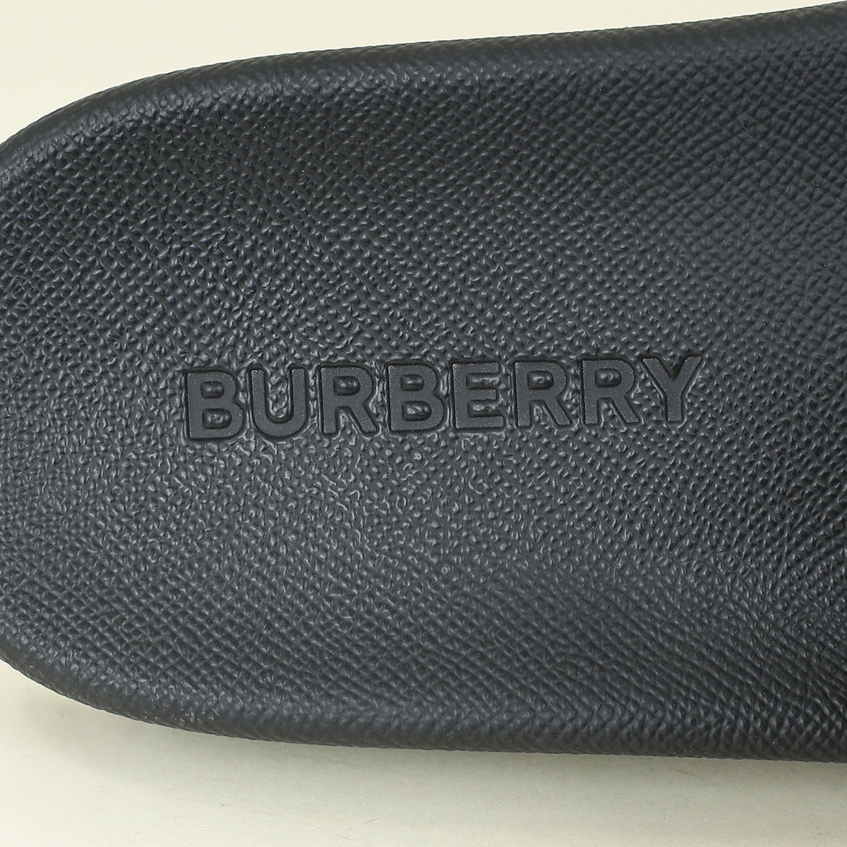 Burberry Archive Beige Vintage Check Furley Slides 44