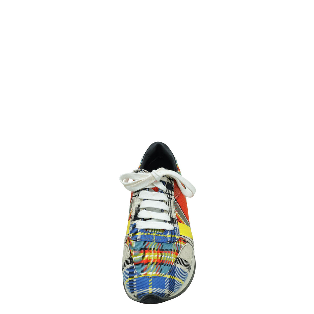 Burberry Multicolor Amelia New Tartan Sneakers 36.5