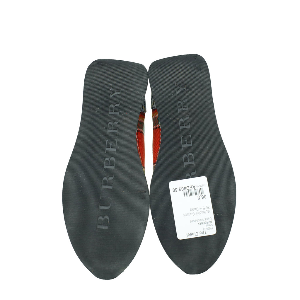 Burberry Multicolor Amelia New Tartan Sneakers 36.5