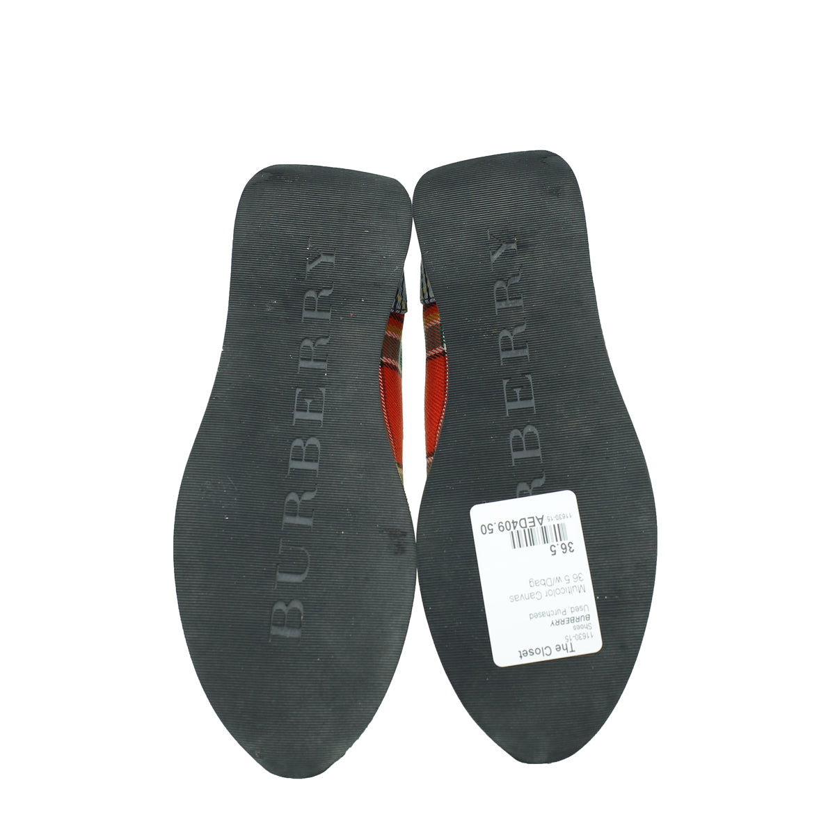 Burberry Multicolor Amelia New Tartan Sneakers 36.5