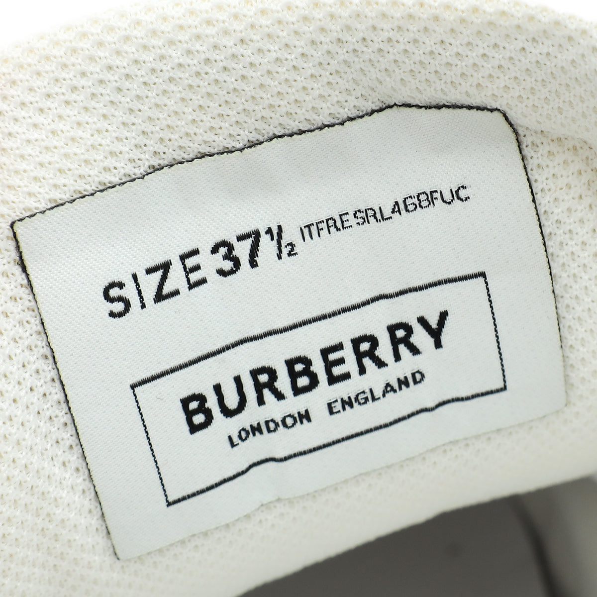 Burberry White Axburton Low-top Quilted Sneakers 37.5