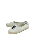 Burberry Off White TB Tabitha Canvas Espadrille 38