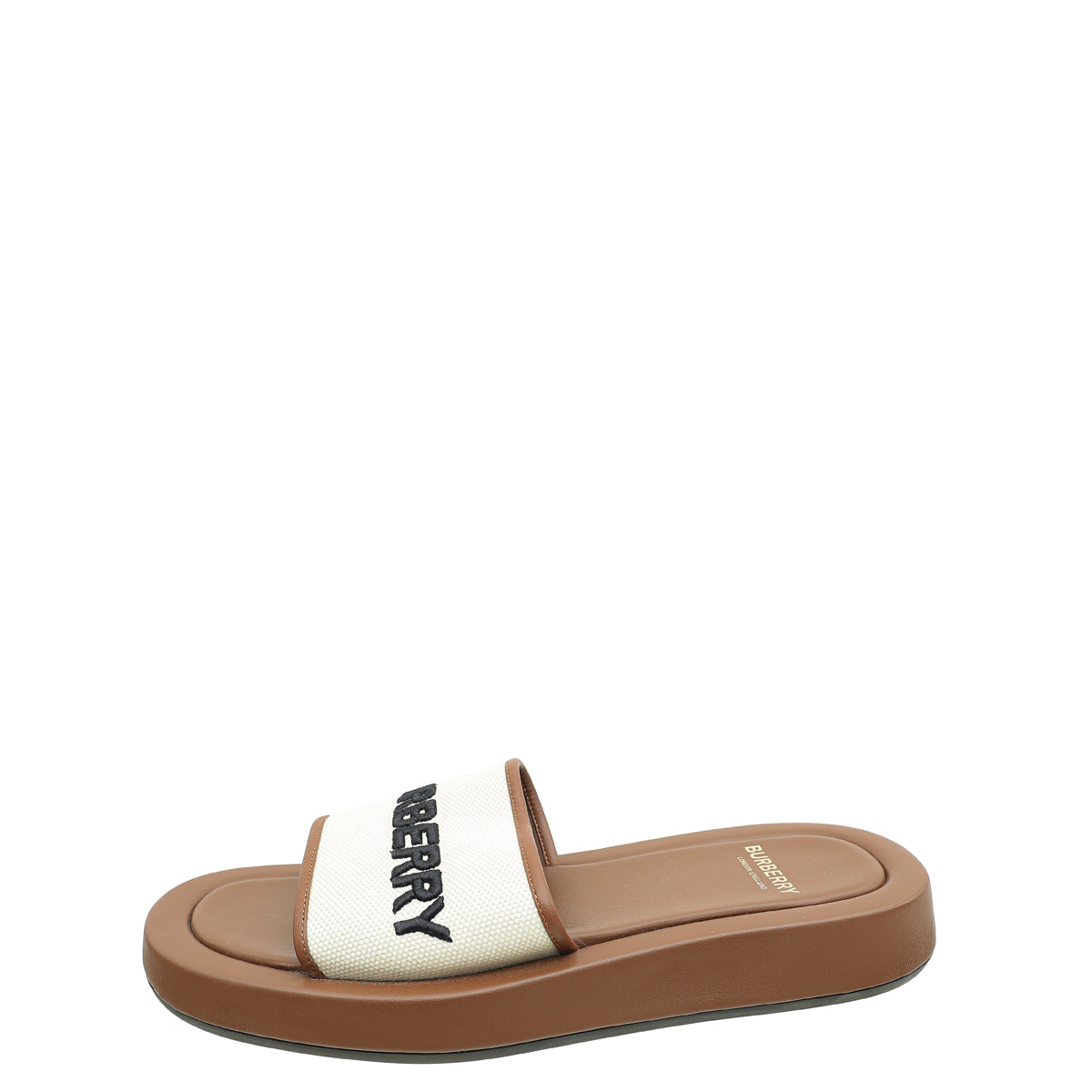 Burberry Bicolor Fussbett Logo Slide Sandals 38