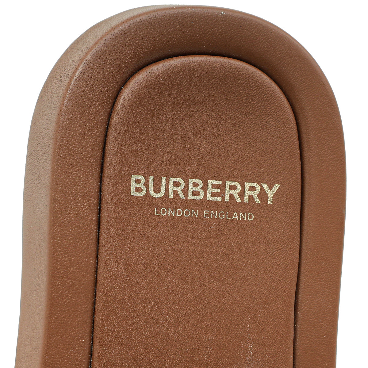 Burberry Bicolor Fussbett Logo Slide Sandals 38