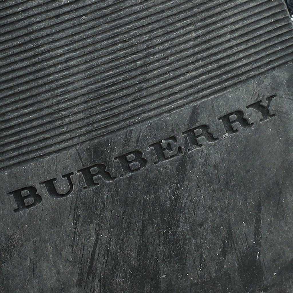 Burberry Bicolor Housecheck Bridle Flat Ballerina 38