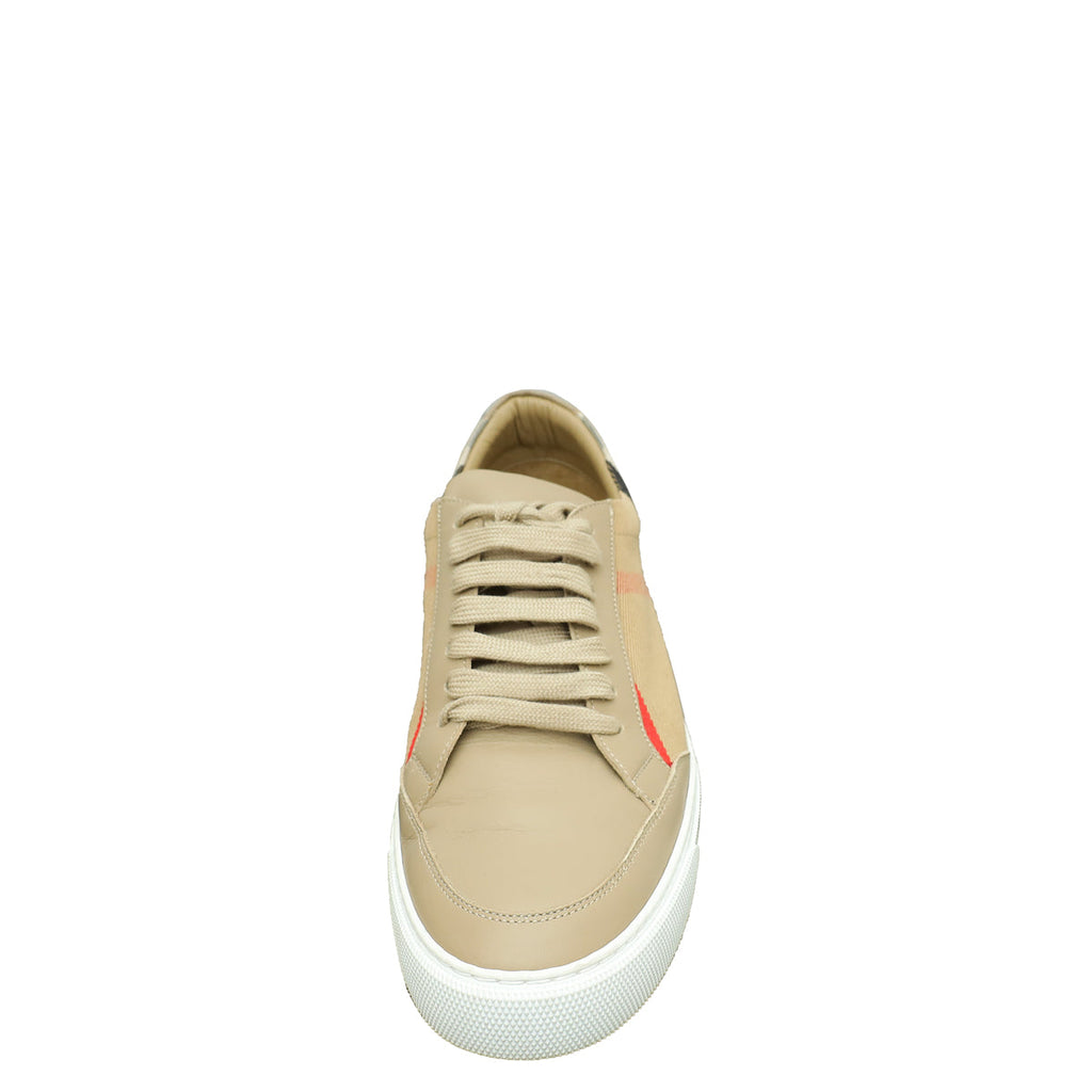 Burberry Beige House Check Hartfield Sneaker 40