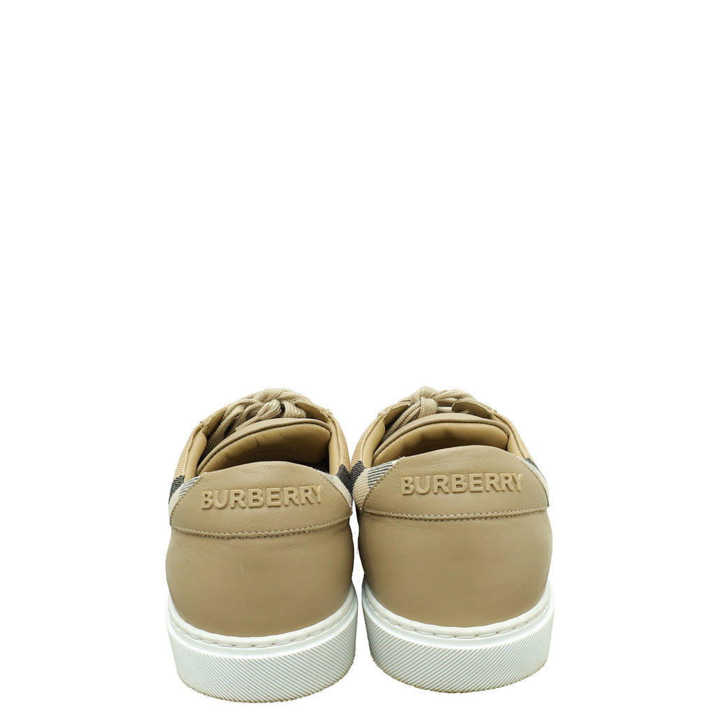 Burberry Beige House Check Hartfield Sneaker 40