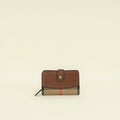 Burberry Bicolor House Check Hampstead French Wallet
