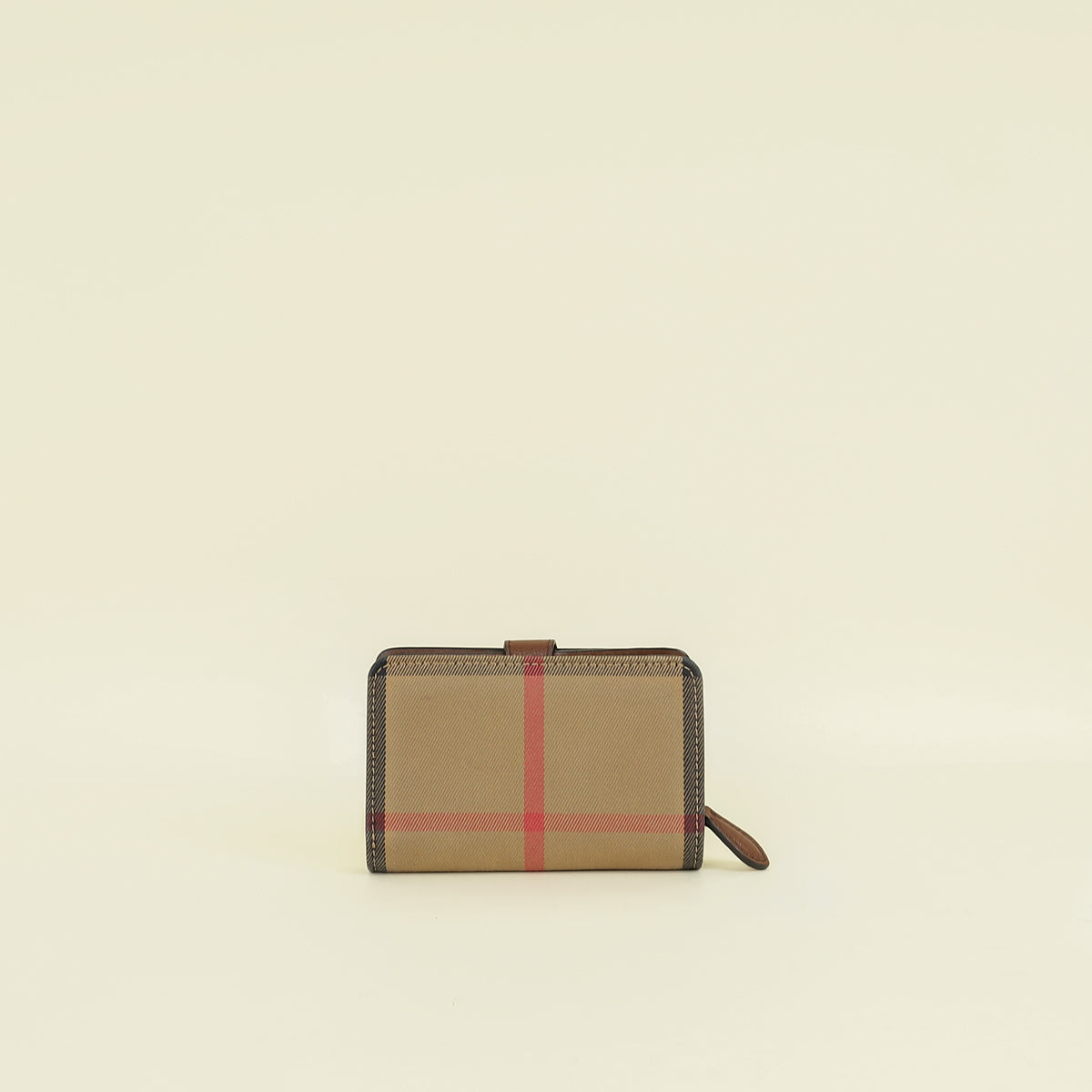 Burberry Bicolor House Check Hampstead French Wallet