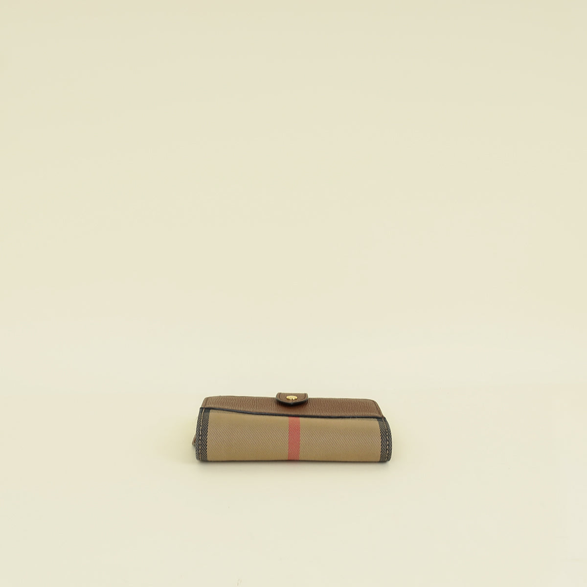 Burberry Bicolor House Check Hampstead French Wallet