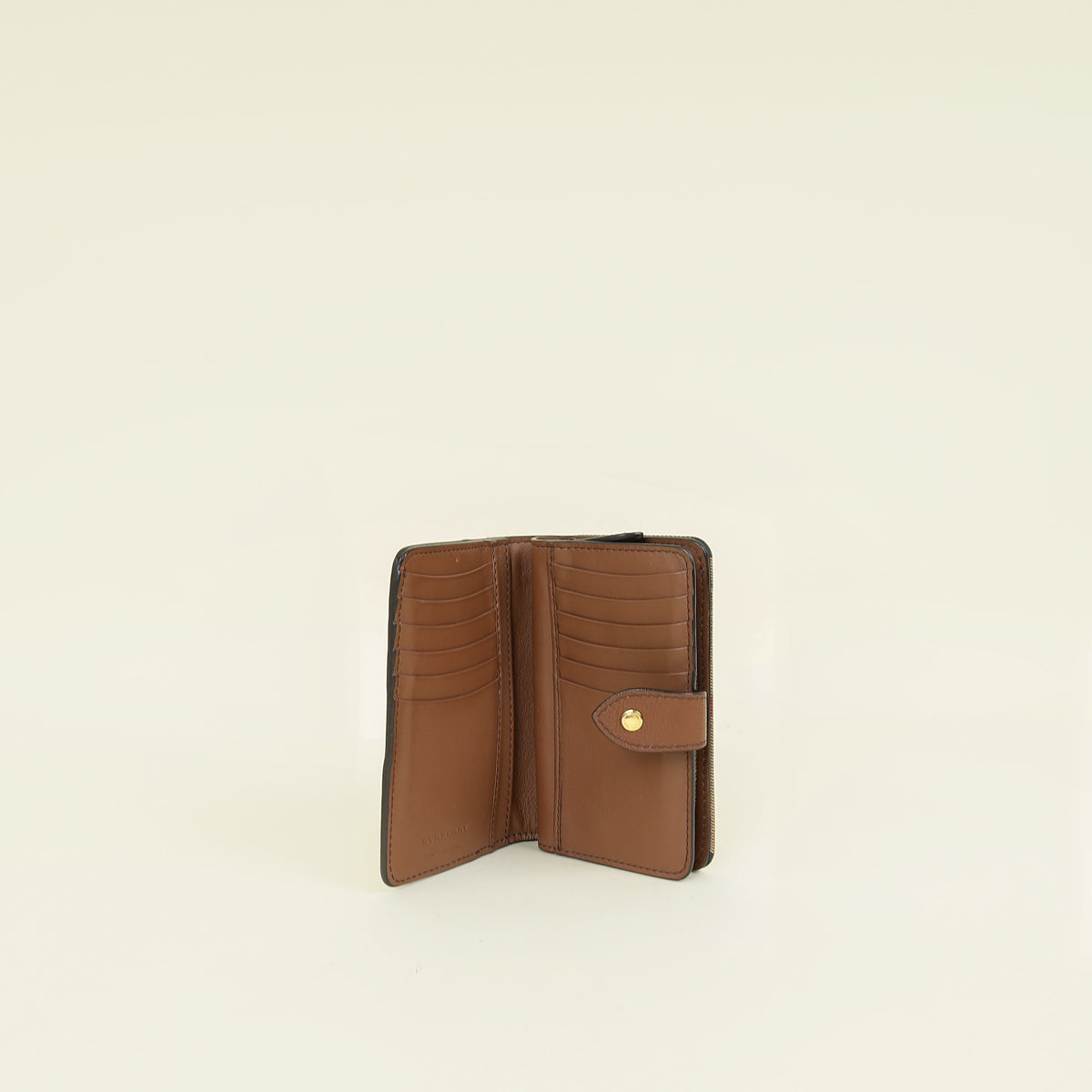 Burberry Bicolor House Check Hampstead French Wallet